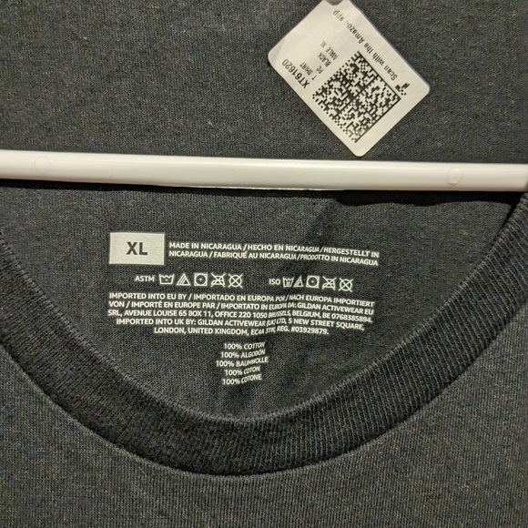 Men's shirt "Size matters" with graphic. XL. New. A3 - Picture 3 of 4